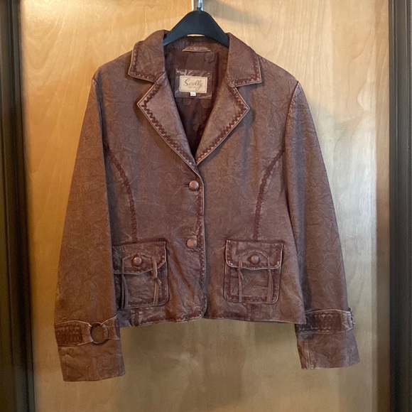 Scully Jackets & Blazers - Scully Brown Leather Jacket; Size XXL